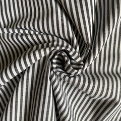 Tecido Tricoline Listrado 227 Fio Tinto P&B 100% Algodão - comprar online