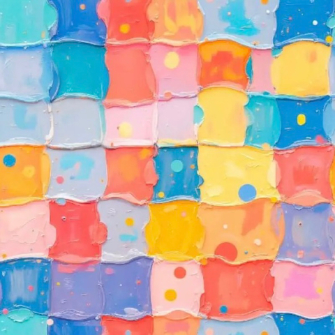 Tecido Tricoline Digital 3D Quadros Coleção Pinturas 100% Algodão