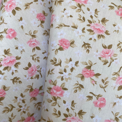 Imagem do Tecido Tricoline Floral Lúcia 100% Algodão