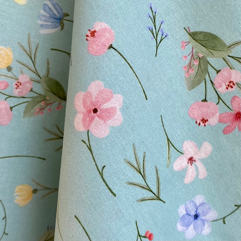 Tecido Tricoline Digital Petúnia 100% Algodão