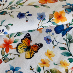 Imagem do Tecido Tricoline Digital Borboletas II cor 03 100% Algodão