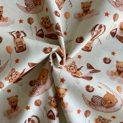 Tecido Tricoline Digital Moon Bear 100% Algodão - loja online