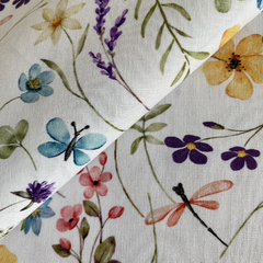 Tecido Tricoline Digital Floral Natural Beauty cor 1 100% Algodão - Costura Criativa Tecidos