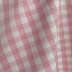 Tecido Tricoline Xadrez Médio 20xm Vichy Fio Tinto ROSA 100% Algodão - comprar online