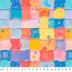 Tecido Tricoline Digital 3D Quadros Coleção Pinturas 100% Algodão - comprar online