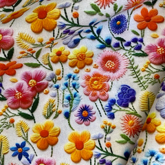 Tecido Tricoline Digital 3D Laura Efeito Bordado 100% Algodão na internet