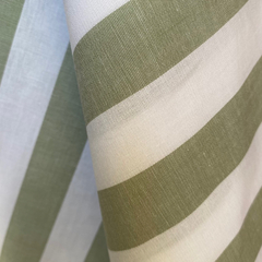 Tecido Tricoline Listrado Largo Verde Malva 330 Fio Tinto 100% Algodão - comprar online