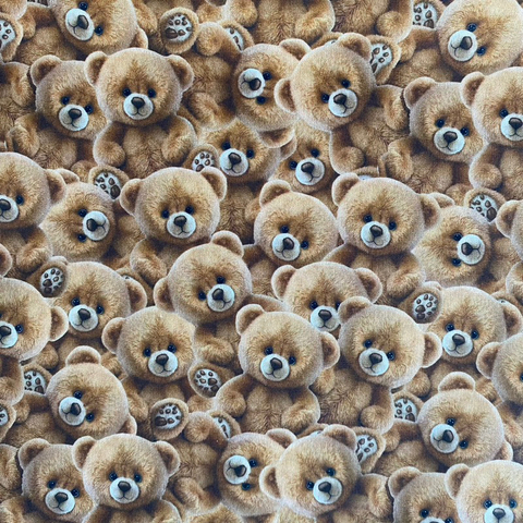 Tecido Tricoline Digital Teddy 100% Algodão