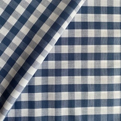 Tecido Tricoline Xadrez Médio 20xm Vichy Fio Tinto AZUL JEANS 100% Algodão - Costura Criativa Tecidos