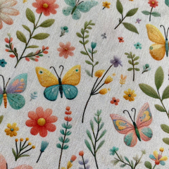 Tecido Tricoline Digital Floral Natural Beauty cor 2 100% Algodão - Costura Criativa Tecidos