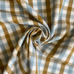 Tecido Tricoline Xadrez Fio Tinto Olívia Azul 100% Algodão na internet