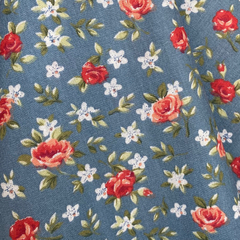 Tecido Tricoline Floral Lúcia 100% Algodão - loja online