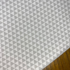 Tecido Tricoline Mini Losangos Cinza 100% Algodão - Costura Criativa Tecidos