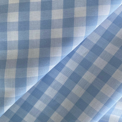 Tecido Tricoline Xadrez Médio 20xm Vichy Fio Tinto AZUL 100% Algodão na internet