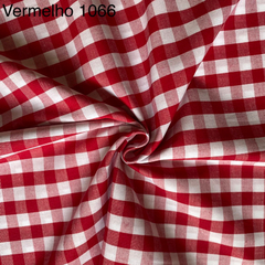 Kit Natal Tricoline Composê Xadrez Vichy Fio Tinto 2 cortes 100% Algodão - comprar online