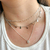 Choker corrente elos folheado premium na internet