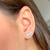 Brinco earcuff pena/folha (folheado premium)