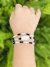 Pulseira Fio Triplo Preto Velho Firma Branca