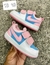 NIke Velcro Rosa com Azul Primeira Linha