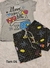 Conjunto Feminino - Shorts Preto Estampado - Solibaby