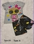 Conjunto Feminino - Shorts Preto Estampado - loja online