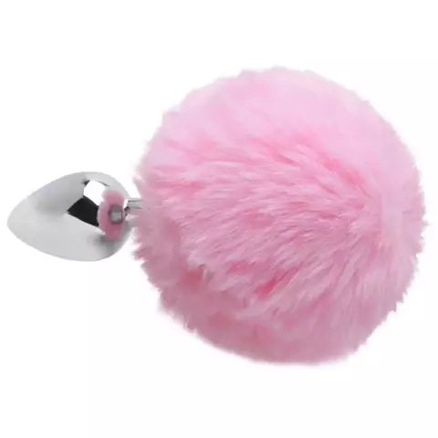 Plug Anal em Metal P com Pompom - comprar online