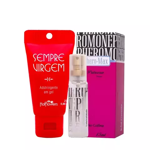 Kit com Gel Sempre Virgem e Perfume Phero Max Palawan