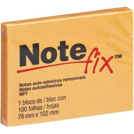 Notefix Laranja 76x102mm 100fl - 3M