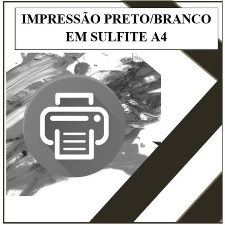 20 Impressões Preto e Branco Papel