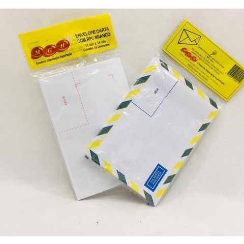 ￼Contém 15 Envelopes Carta 11 Cm X 16 Cm C/rpc Aer