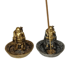 Porta sahumerio de resina Buda 5 cm