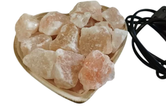 Lámpara de sal cerámica corazón - comprar online