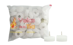 Vela de noche Blanca La Tía x50