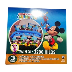 BL123-Disney juego 3 piezas tamaño twin XL (sabana, abana ajustable, funda) | Contidad minima de compra 12 en internet