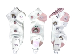 MD336-PACK X12 unidades (DOCENA) Amanecer soquete con puño dama estampado - lenceriamarina