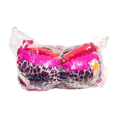 CJ400-PACK X12 unidades (DOCENA) FB lingerie conjunto armado con aro microfibra, encaje y tul estampado print con vedetina - comprar online