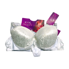 CJ401-PACK X12 unidades (DOCENA) Eva secret conjunto armado con aro microfibra con encaje con colales - tienda online