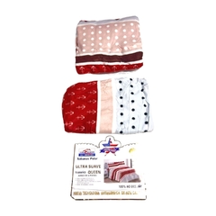 Imagen de BL119-Casa premium D&G Americano sabanas polar juego de 4 piezas tamaño queen ultra suave tecnologia antialergica de alta calidad (sabana, cubre colchon, 2 fundas de almohada) | Contidad minima de compra 12