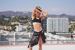 Imagen de LD5333-CONJUNTO CON TOP DE ALGODÓN C/LYCRA C/ELASTICO PERSONALIZADO