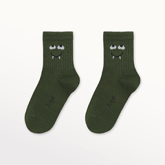 FL68T2-Media Casual 1/3 Caña Puño Morley Estampado | Cantidad mínima de compra 12