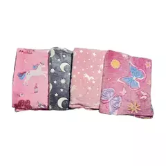 BL124-Frazada peluche luminoso de 2 1/2 plaza | Contidad minima de compra 12 en internet