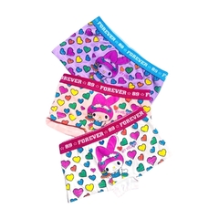 BO903-BOXER DE NENA CON ELASTICO ESTAMPADO ALGODÓN Y LYCRA | Cantidad mínima de compra 12 en internet