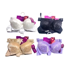 CJ401-PACK X12 unidades (DOCENA) Eva secret conjunto armado con aro microfibra con encaje con colales - comprar online