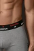 BA2023-Boxer algodón y lycra Liso, con estampa localizada Logo Bakhou, elástico personalizado negro con 2 tonos - comprar online