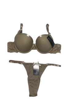 CJ2097-Condeza conjunto labrado sin base con detalle de cinta | Cantidad minima de compra 12
