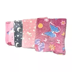 BL124-Frazada peluche luminoso de 2 1/2 plaza | Contidad minima de compra 12 - lenceriamarina