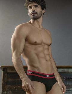 BA1008-Slip algodón y lycra liso, elástico BK - comprar online