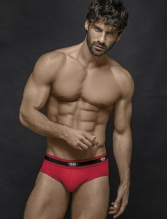 BA1008-Slip algodón y lycra liso, elástico BK en internet