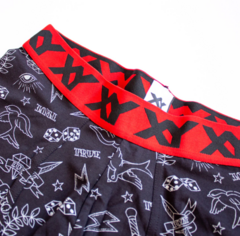 XY1350-Bóxer algodón-lycra / pinza central "TATTOO" - lenceriamarina
