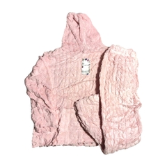 PJ205-Linda luna pijama plush dama liso canguro con bolsillo | Cantidad minima de compra 12 - lenceriamarina